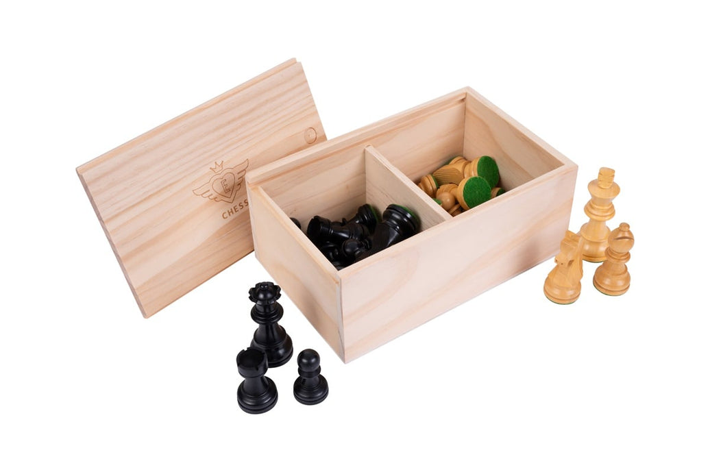 Engelhart - Schack polerat i trälåda