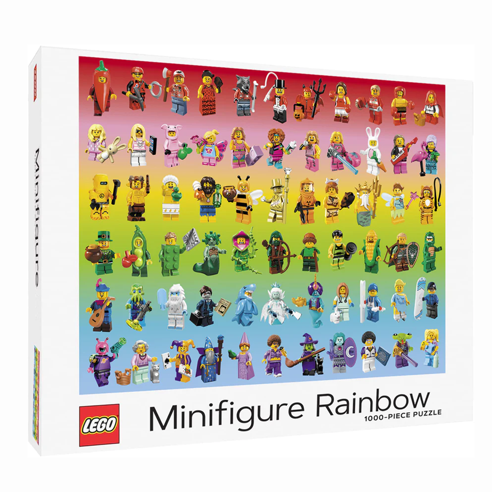 Puzzle - LEGO Minifigure Rainbow (1000 pieces)