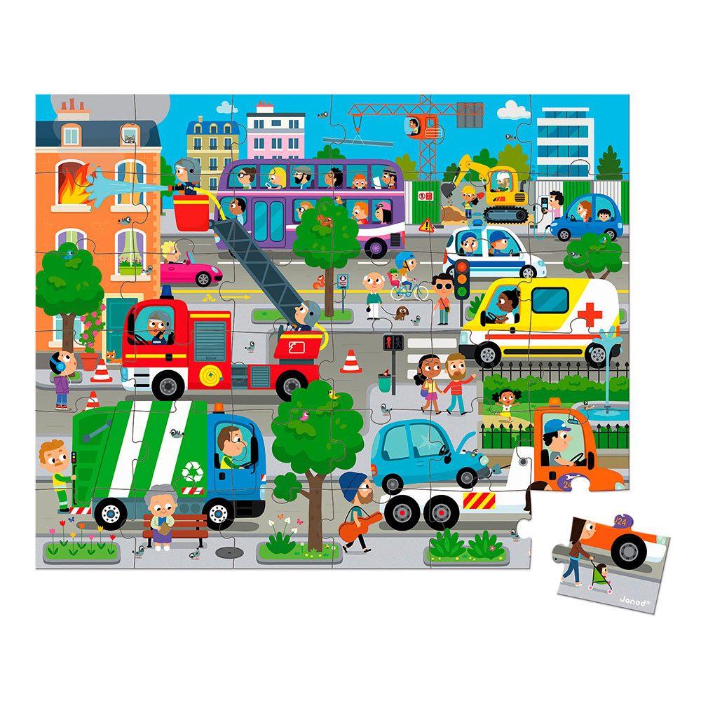 Janod - Puzzle City 36 bitar