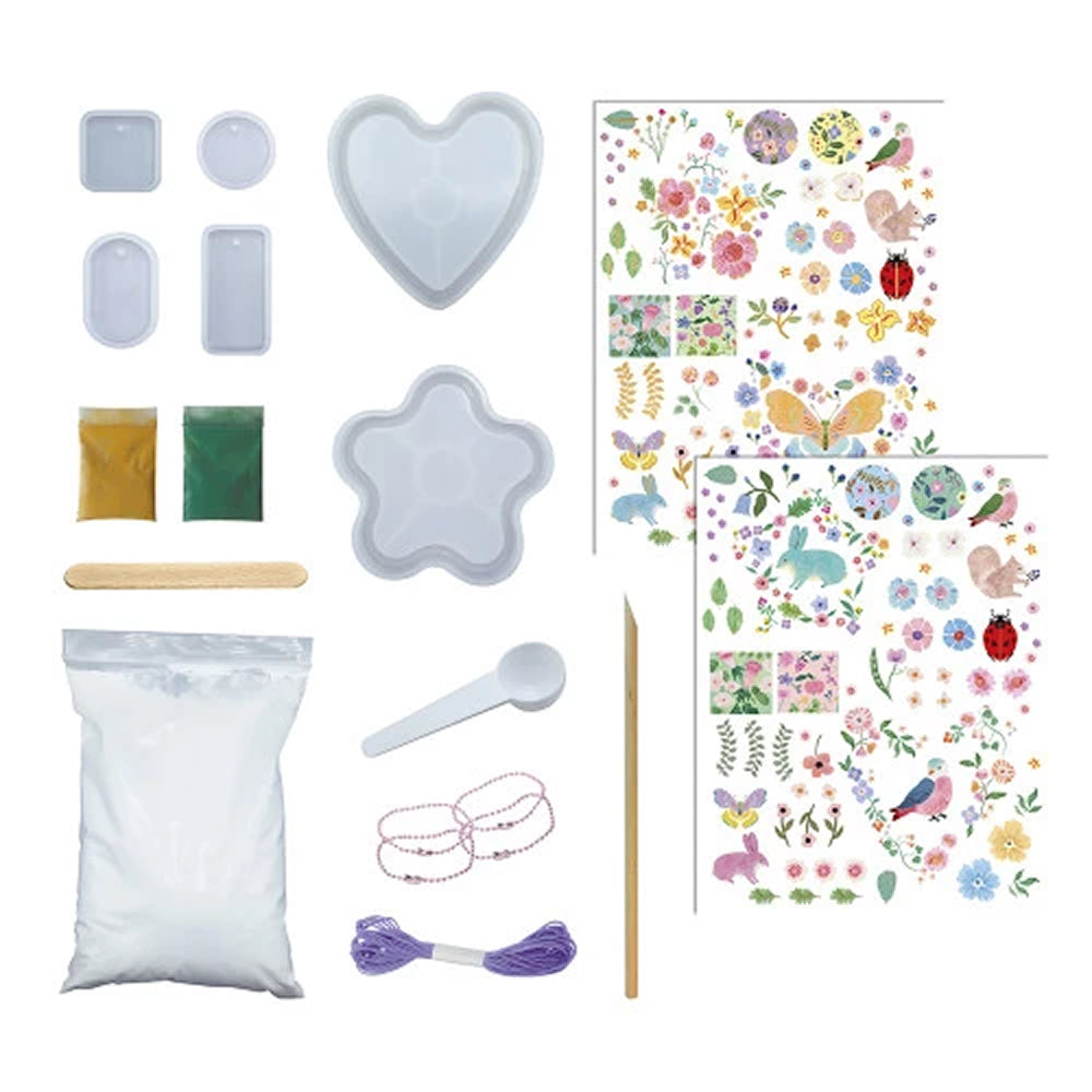 Janod - 16 gips hantverk - Blomster trädgården