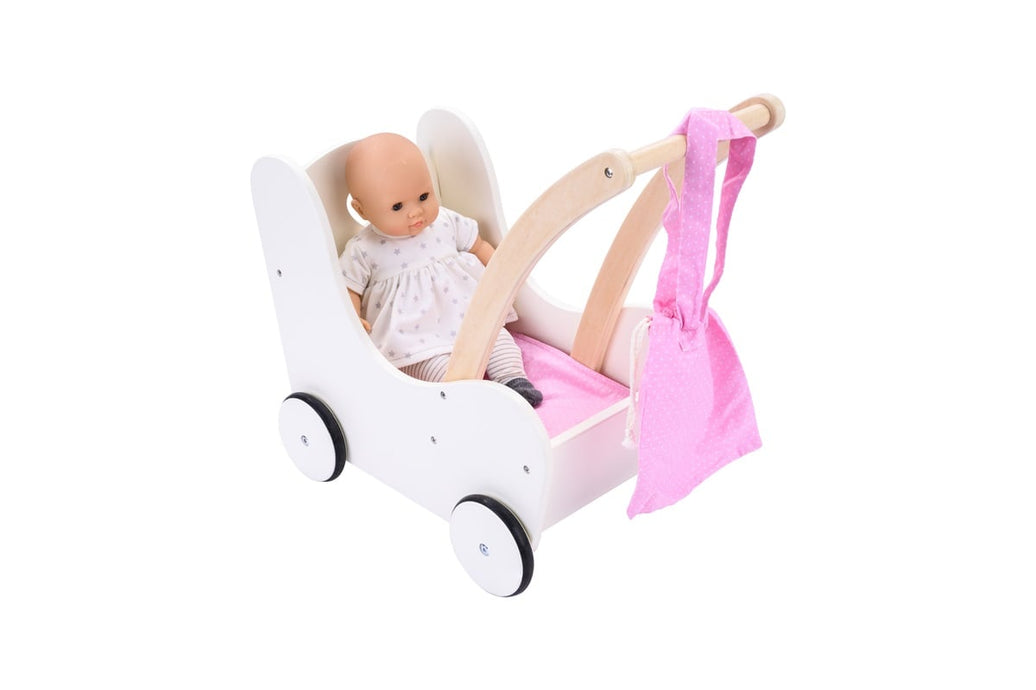 Engelhart - Dockrullator rosa och vit