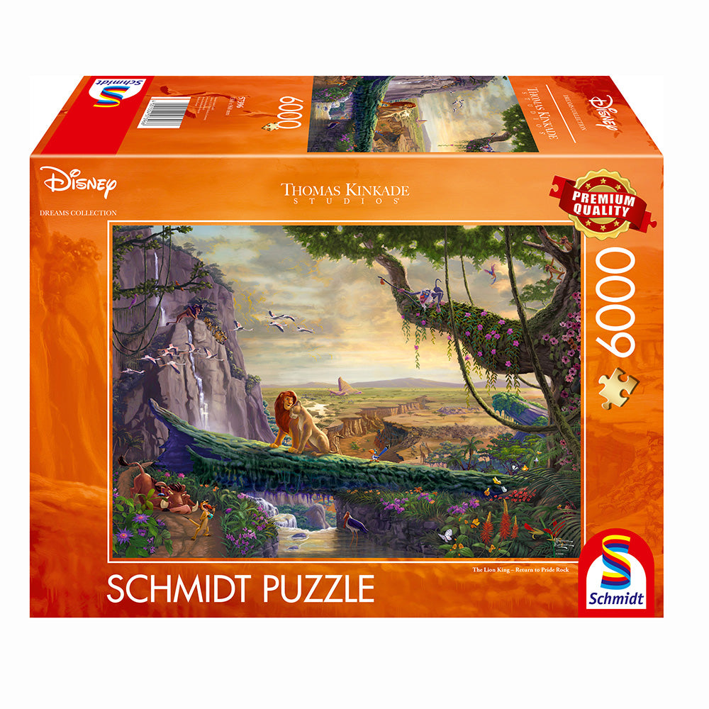 Puzzle - Thomas Kinkade: Disney - The Lion King, Return to Pride Rock? (6000 pieces)