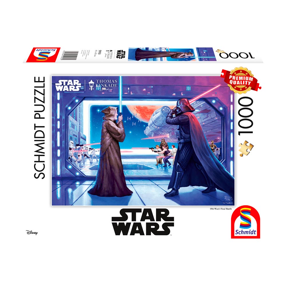Puzzle - Thomas Kinkade: Star Wars - Obi Wans Final Battle (1000 Pieces)