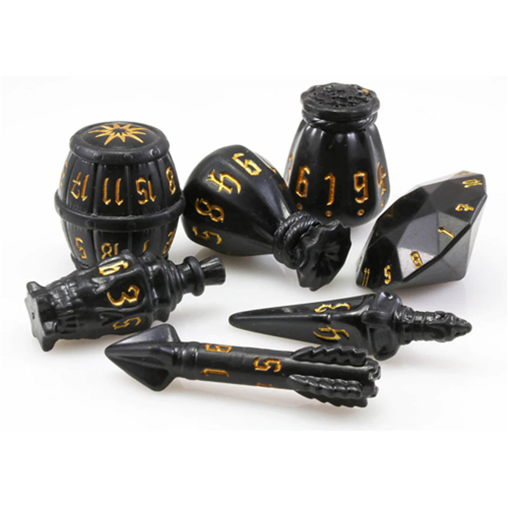 PolyHero Rogue 8 Dice Set Nightshade
