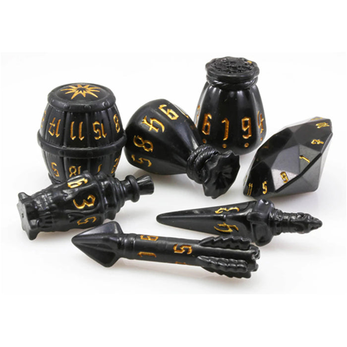 PolyHero Rogue 8 Dice Set Nightshade