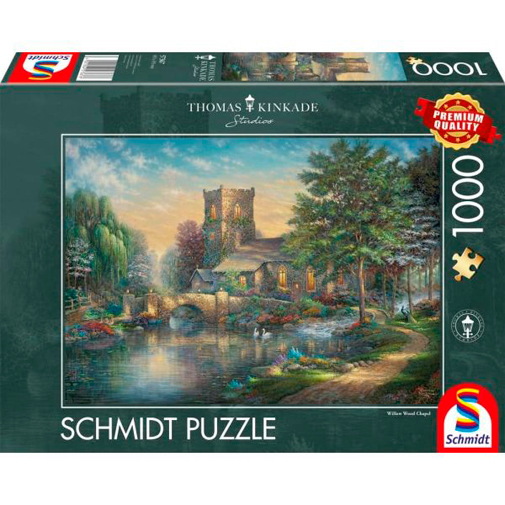 Puzzle - Thomas Kinkade: Willow Wood Chapel (1000 Pieces)