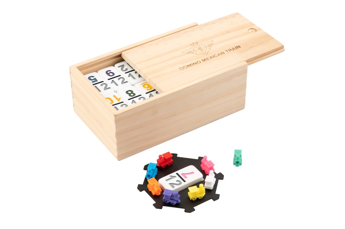 Domino dubbel 12 mexikanskt tåg
