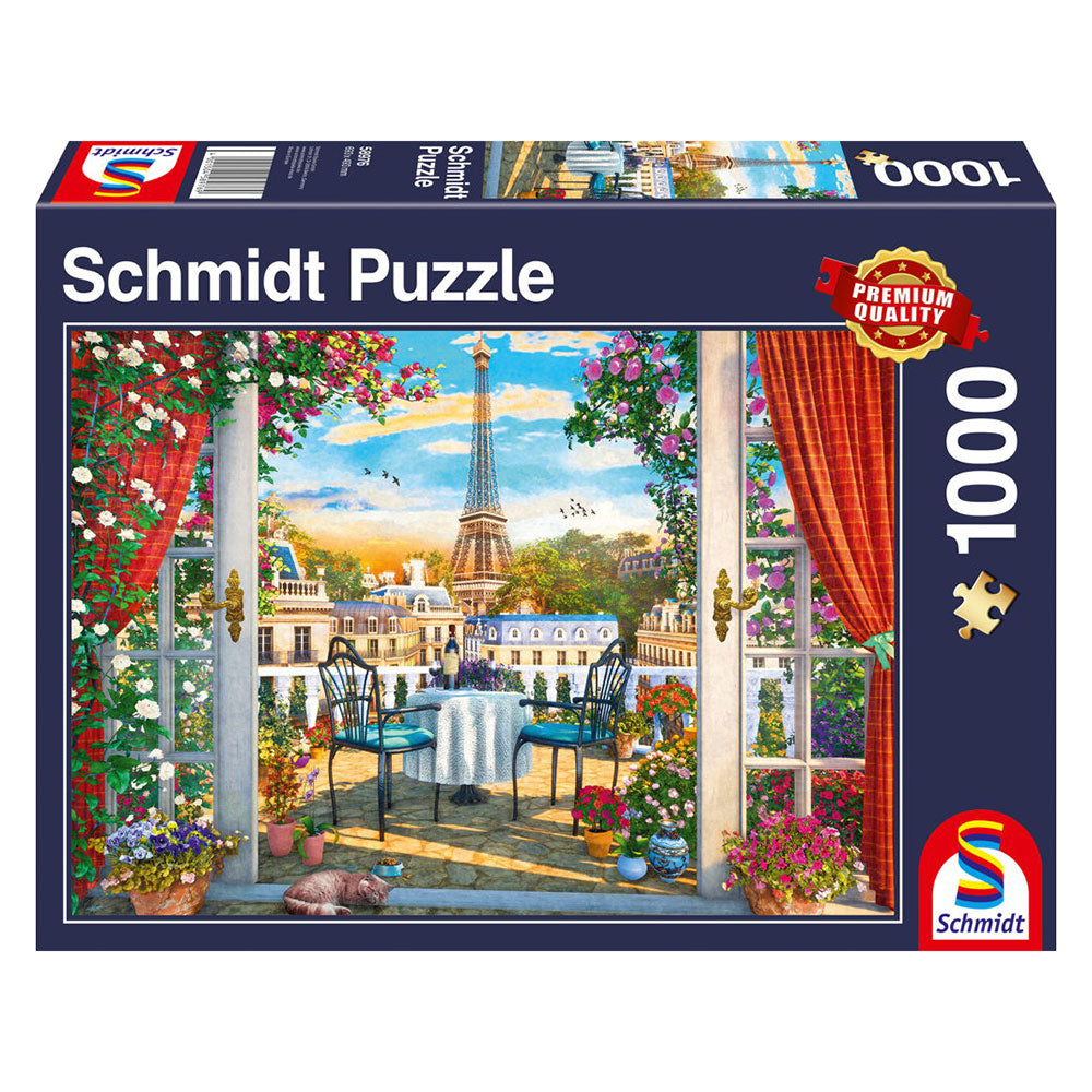 Puzzle - A terrace in Paris (1000 pieces)