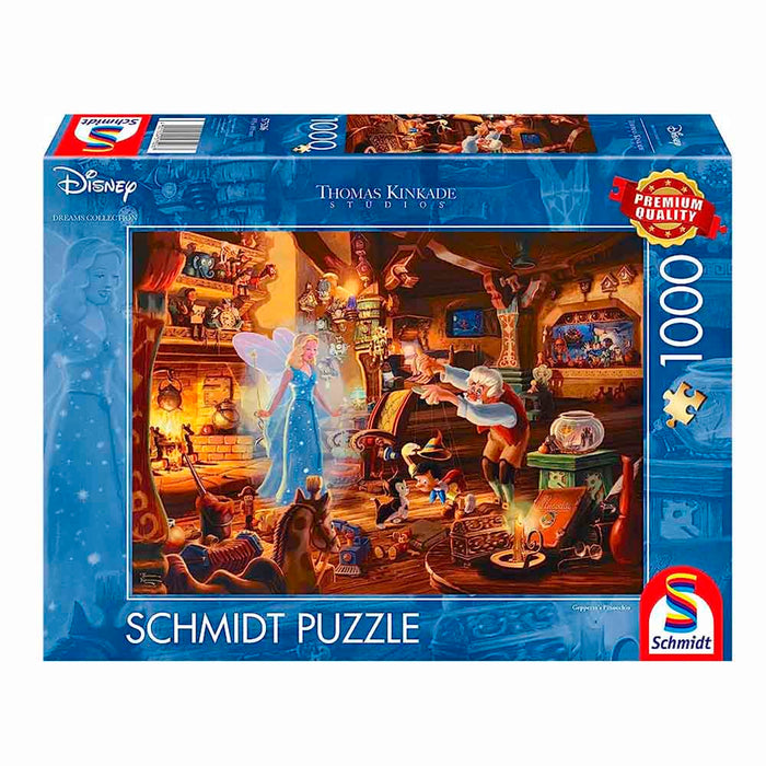 Puzzle - Thomas Kinkade: Disney - Geppettos Pinocchio (1000 pieces)