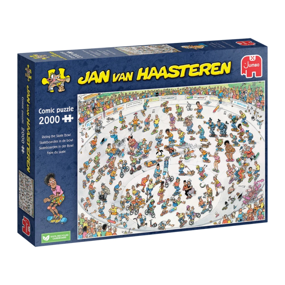Puzzle Jan van Haasteren - Riding the Skate Bowl (2000 pieces)
