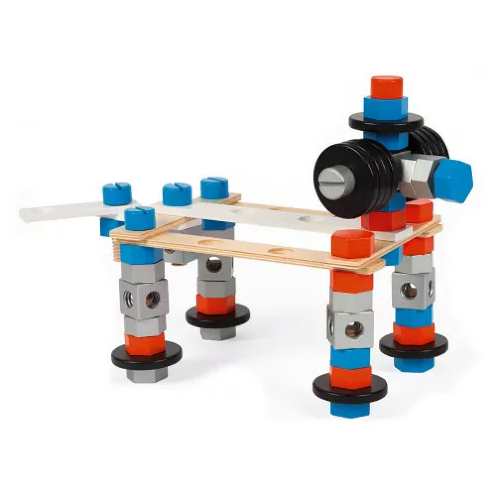 Janod - Brico'Kids - DIY Barrel - 100 Pieces