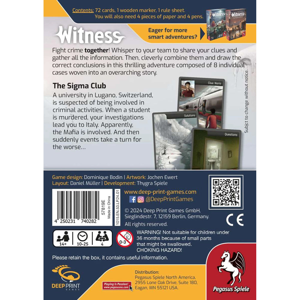 Witness – The Sigma Club