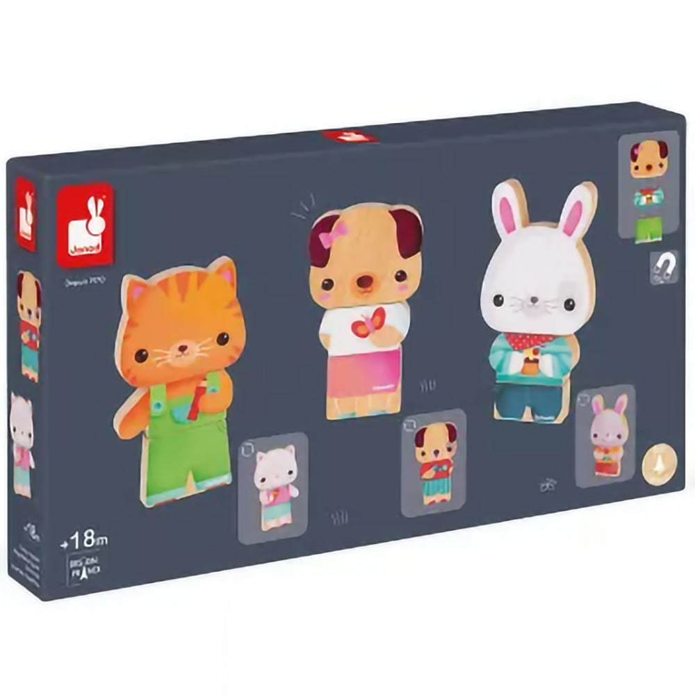 Janod Funny Magnets Husdjur Magnetset