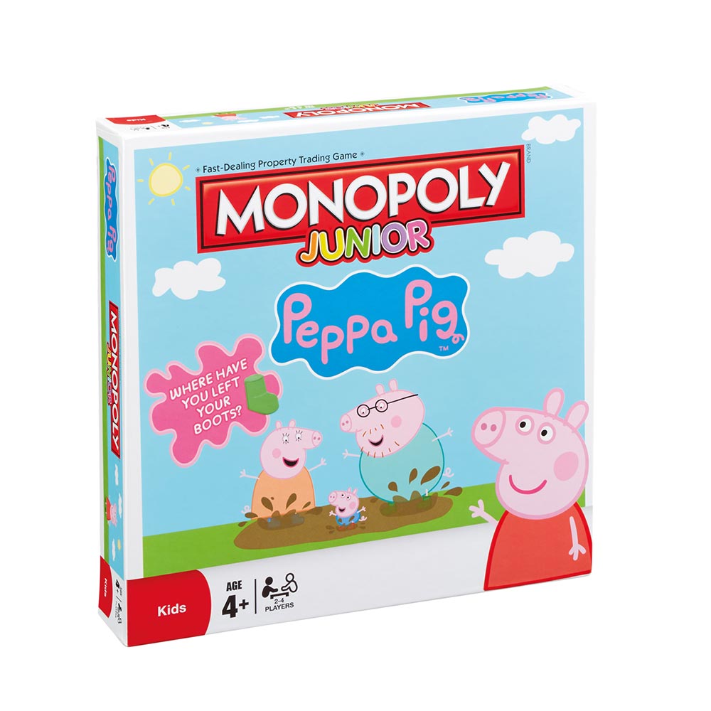 Winning Moves - Monopoly Junior - Peppa Pig/Gurli Gris (EN)
