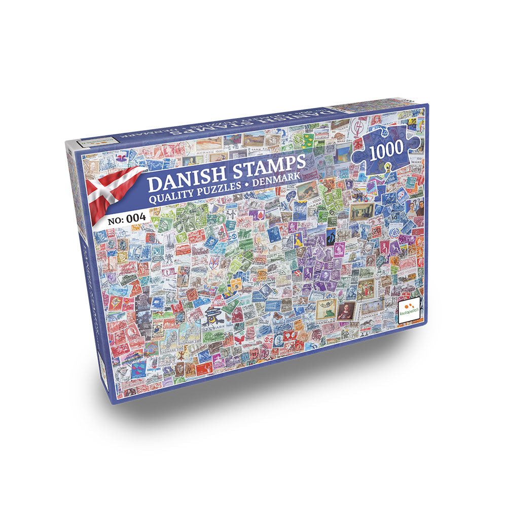 Nordic Quality Puzzles - DA:004 - Danish Stamps (1000 pieces)