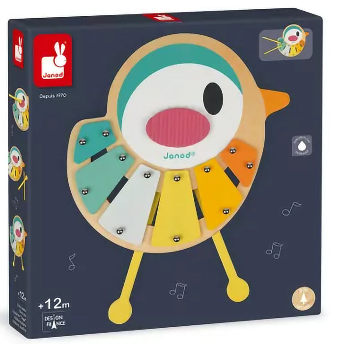 Janod Ren Fågel Xylo Flerfärgad