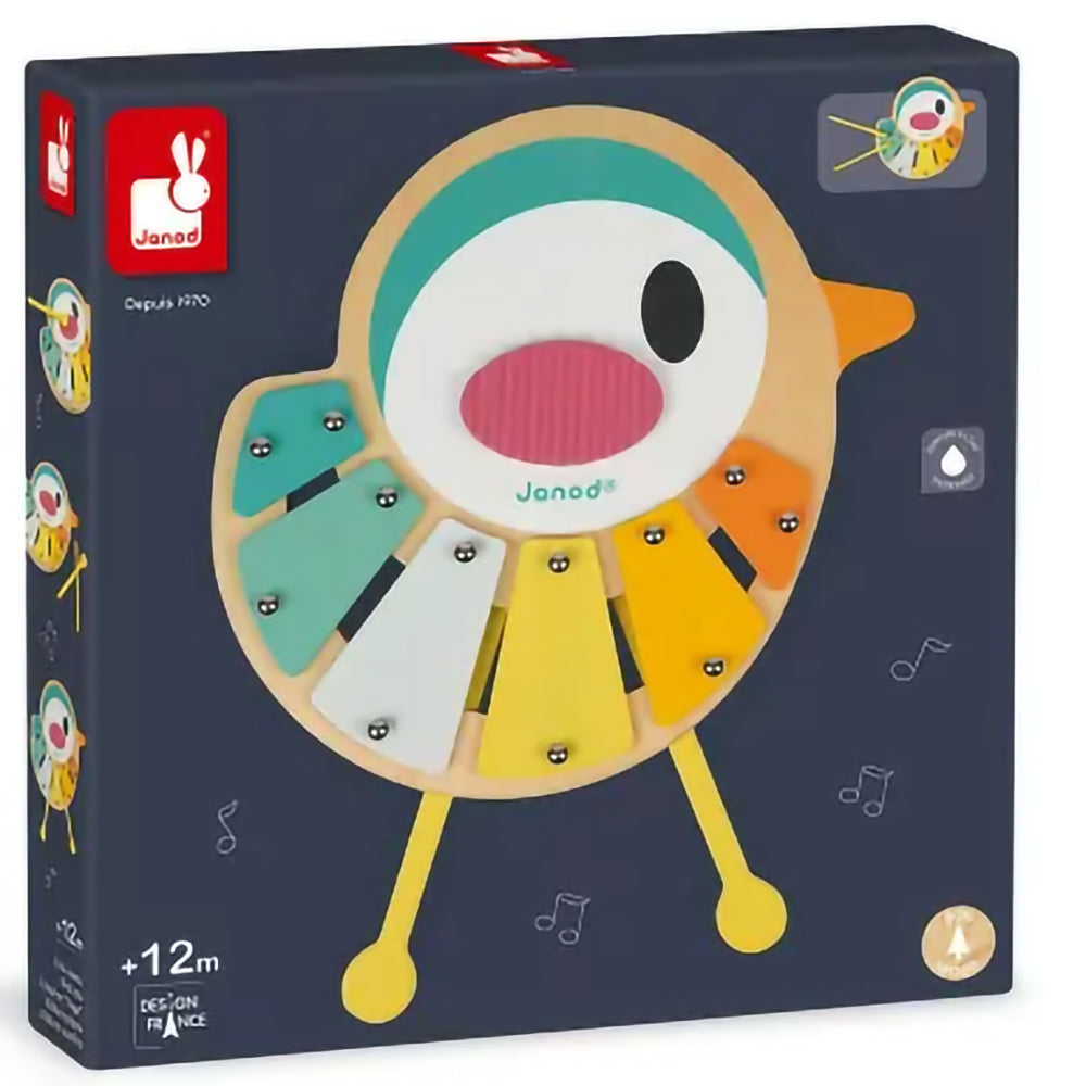 Janod Ren Fågel Xylo Flerfärgad