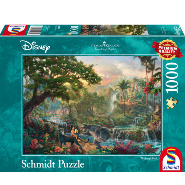 Puzzle - Thomas Kinkade: Disney - The Jungle Book (1000 pieces)