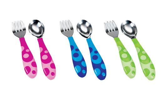 Munchkin Toddler Metal Fork and Spoon Set