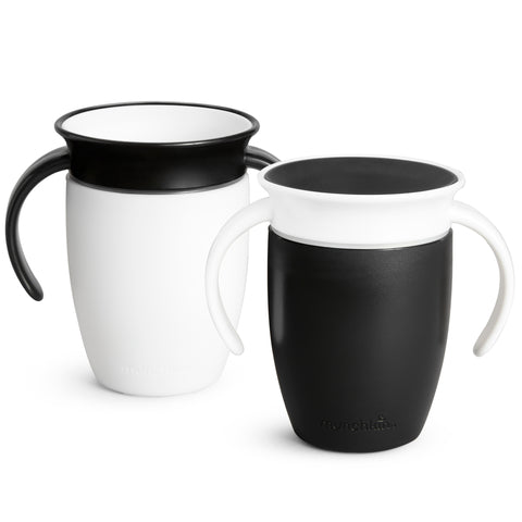 Munchkin Miracle 360 Trainer Cup 207 ml 2pkt Black/White
