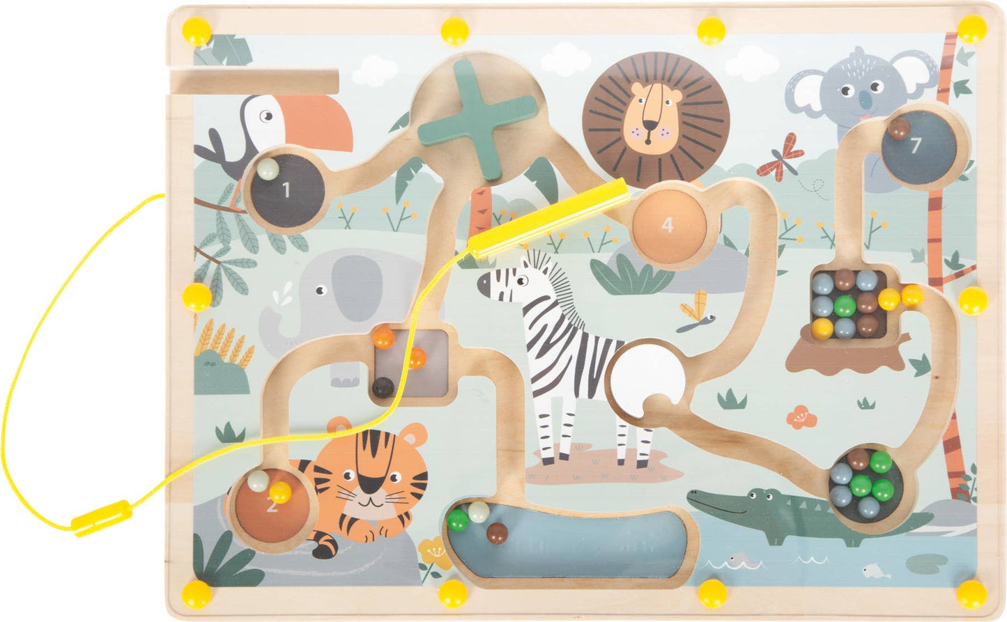 small foot Magnetisk labyrint "Safari" | Leksak | Träleksak