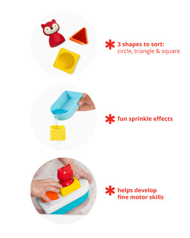 Skip Hop - Skip Hop Zoo Badleksak Sort & Stack Båt