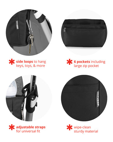 Skip Hop Ultra Stroller Organizer "Svart"