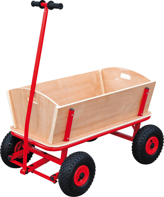 small foot Red Handcart | Trädgård Spel | Trä