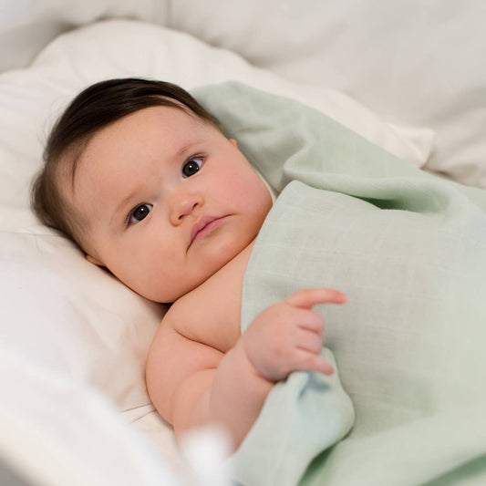 Summerville organic Ekologisk muslin swaddle filt Soft Mint