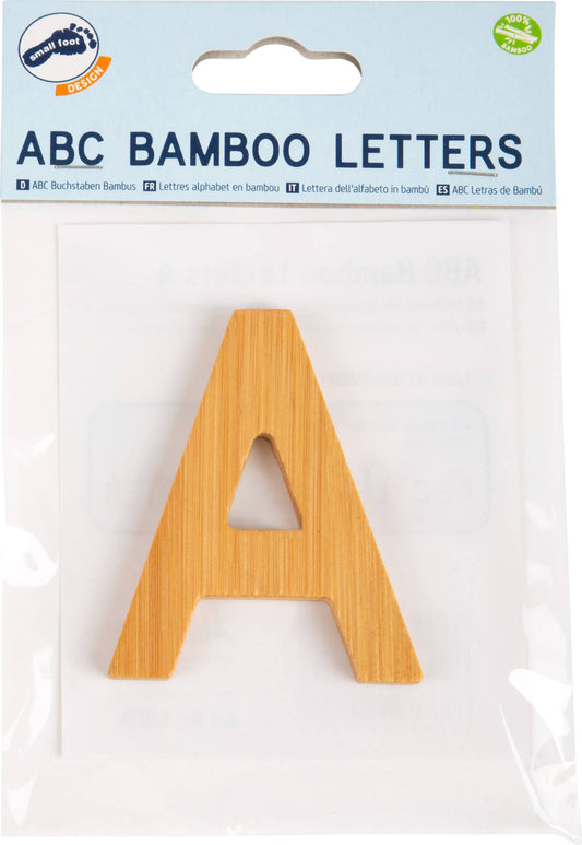 small foot ABC bokstäver bambu A | brev tåg | trä
