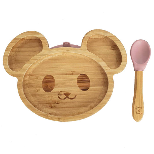Barn Bambu Porslin Mus Pale Mauve