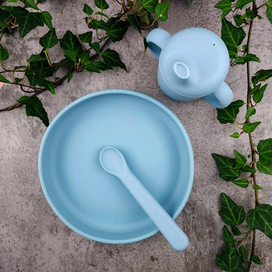 Sippy cup silikon sten blå