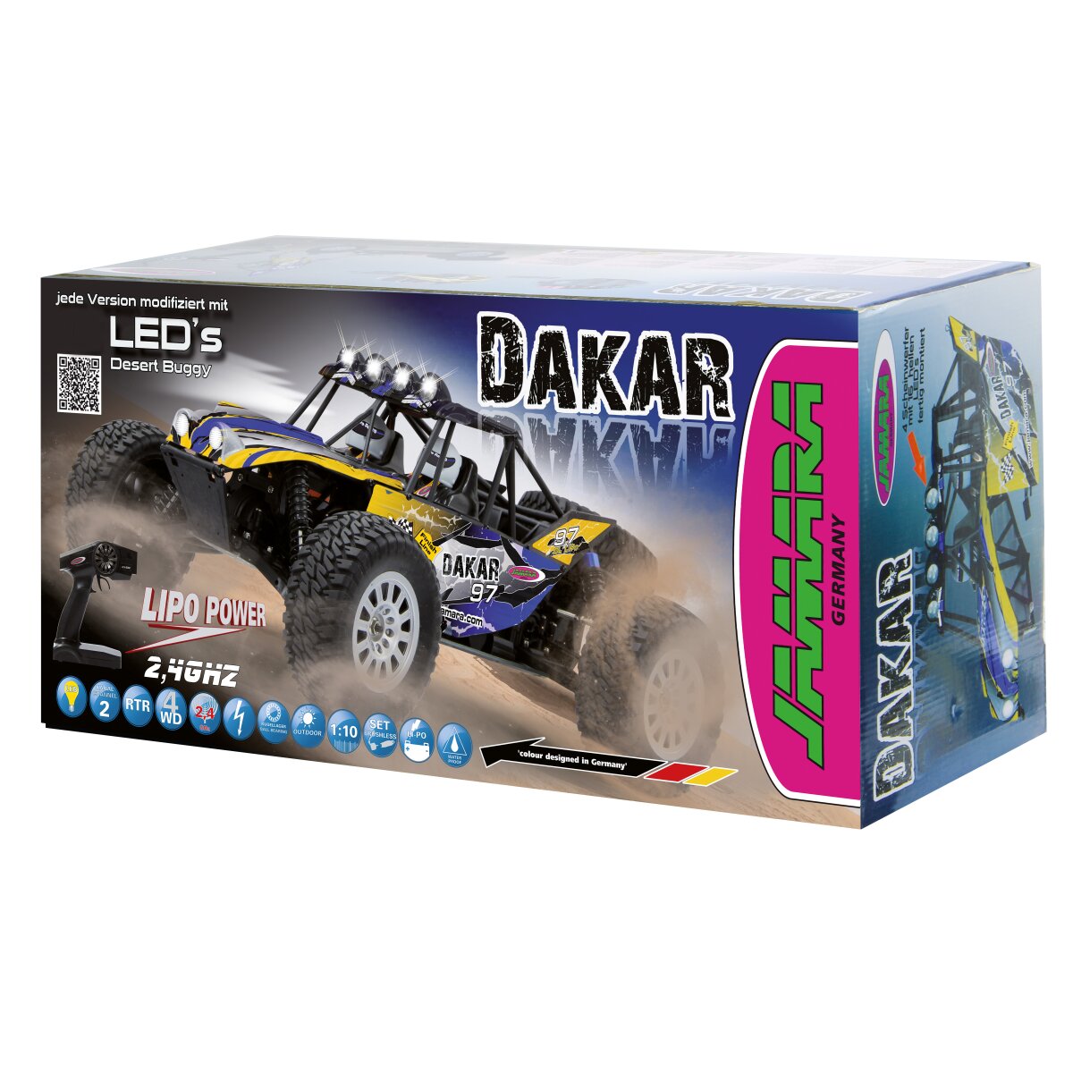 JAMARA Dakar Desertbuggy 4WD 1:10 Nimh 2,4GHz with LED