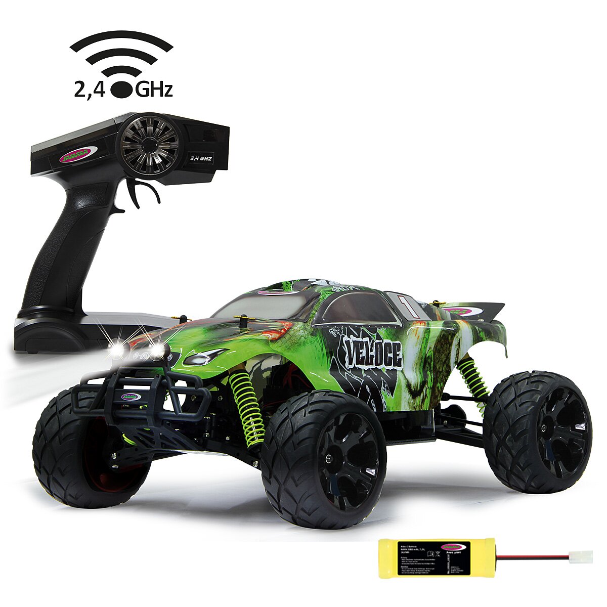 JAMARA Veloce Monstertruck 4WD 1:10 NiMh 2,4GHz with LED