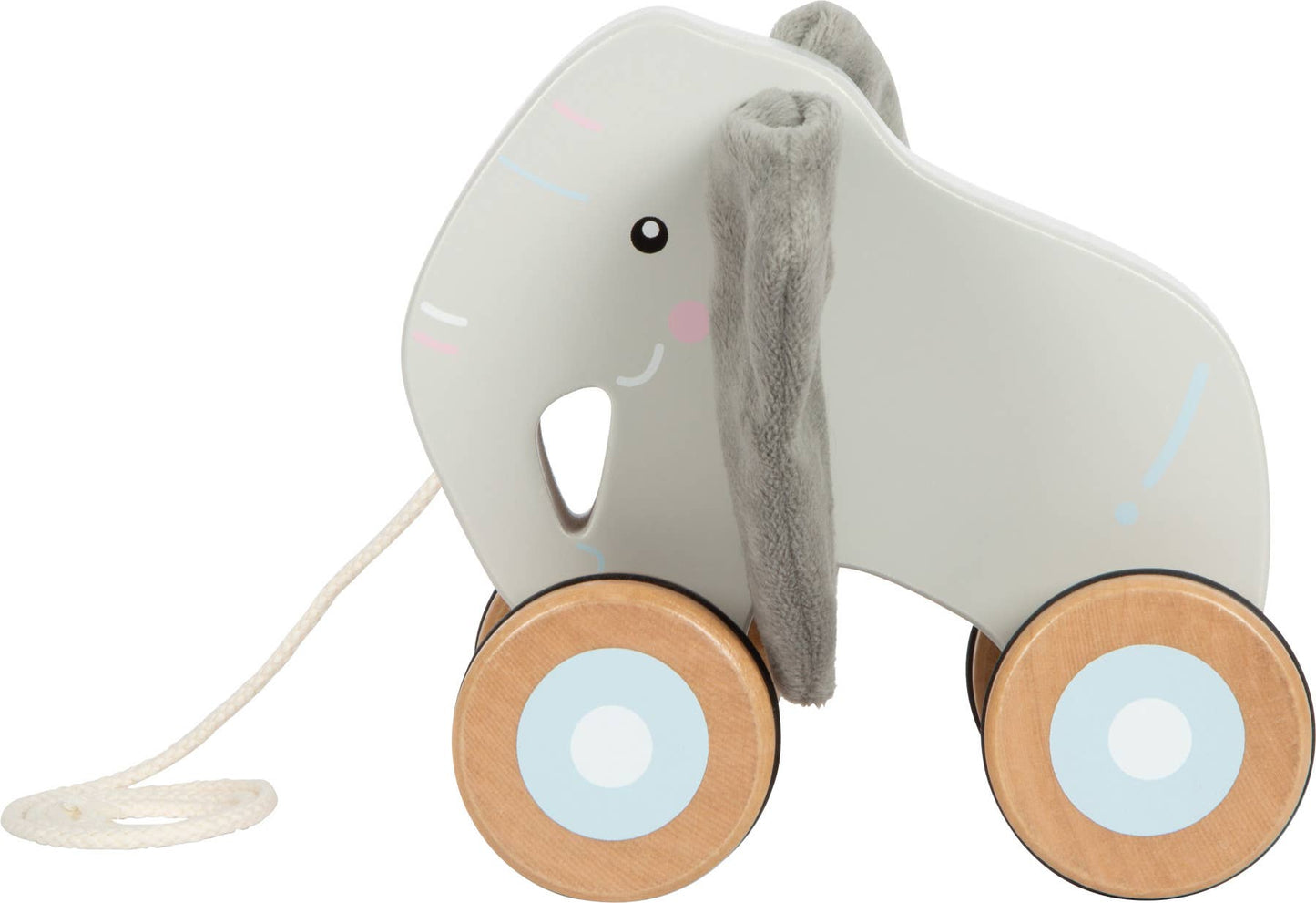 small foot Dragdjur elefant med prasselöron | Motorik | Trä