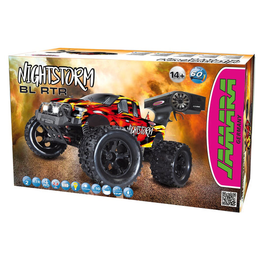 JAMARA Nightstorm Monstertruck BL 4WD 1:10 Lipo 2,4GHz with LED
