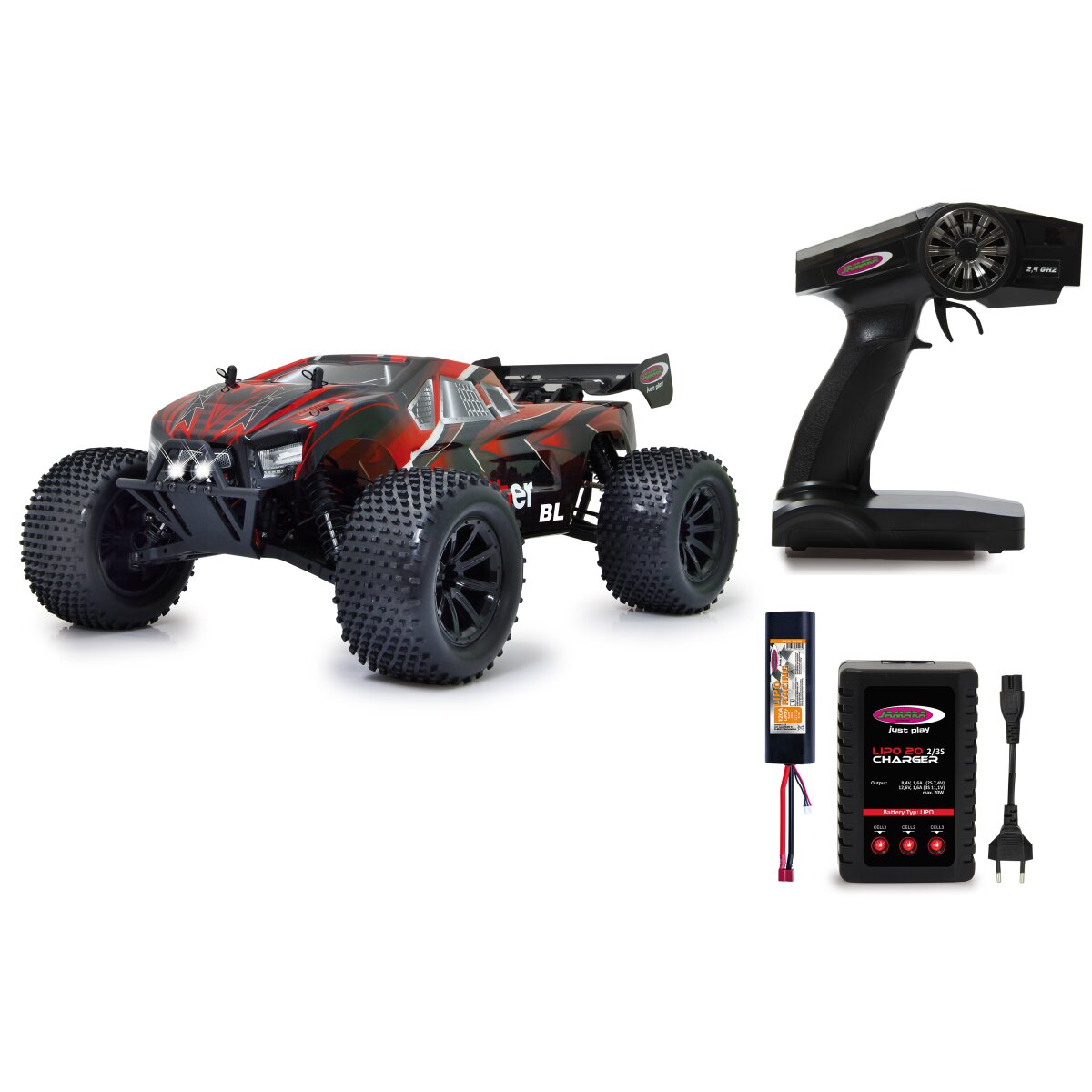JAMARA Brecter Truggy BL 4WD 1:10 Lipo 2,4GHz with LED