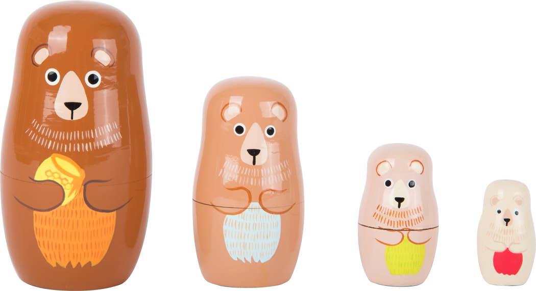 small foot Matrjoschka Bear Family | Födelsedag | Trä