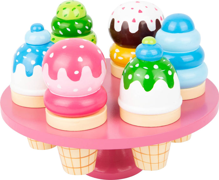 small foot Glassställ med våffelglass