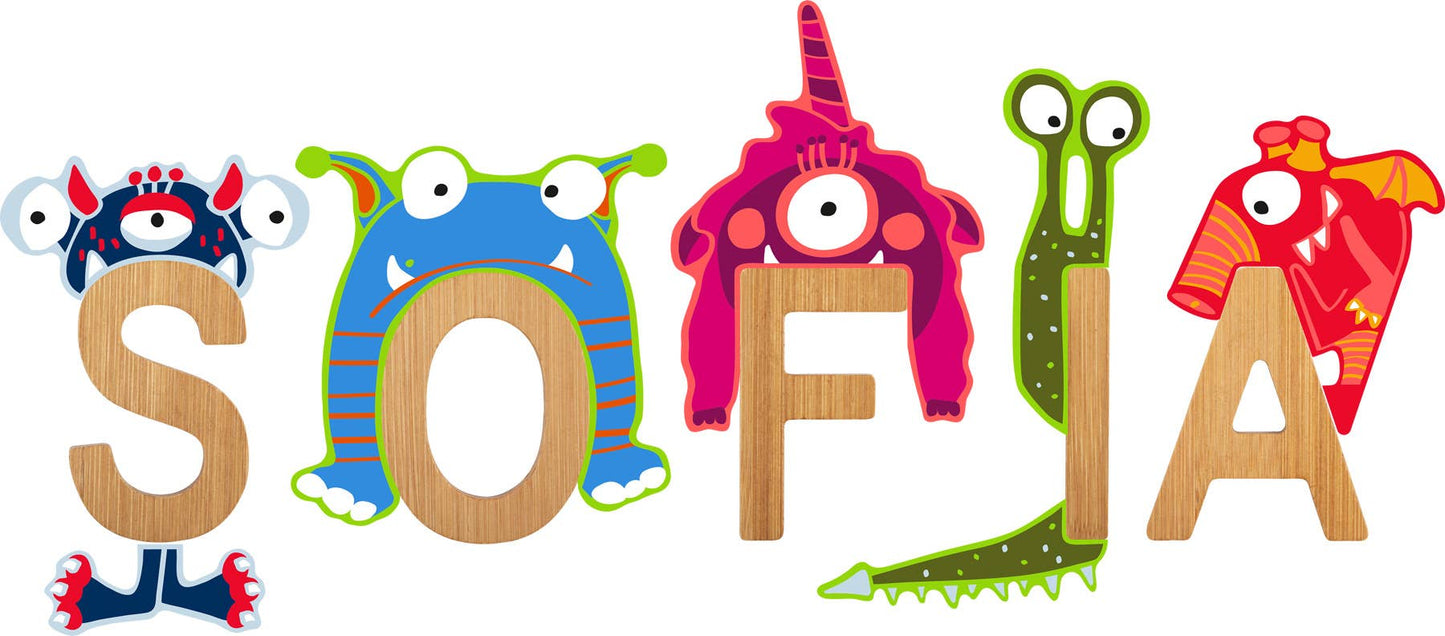small foot small foot ABC bokstäver Monster Al | brev tåg | trä
