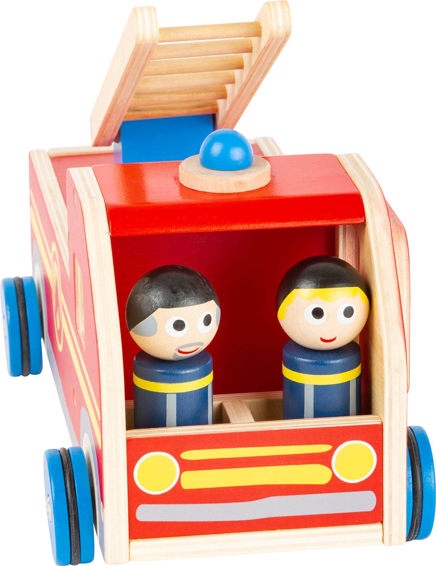 small foot Play Car Fire Department XL | Parkeringsgarage och fordon | Trä