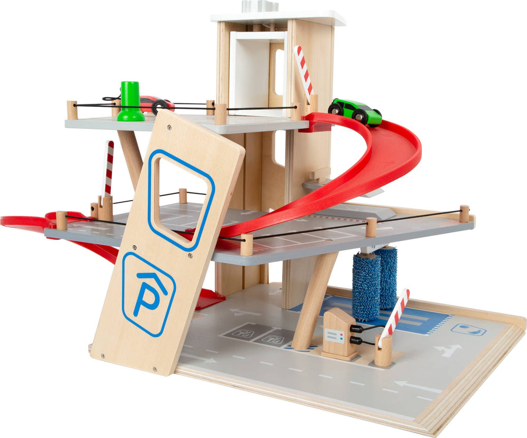 small foot Premium Parkeringsgarage Trä