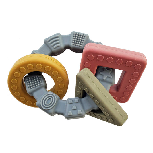 Summerville organic Baby Silikon Teether Leksaksgeometri