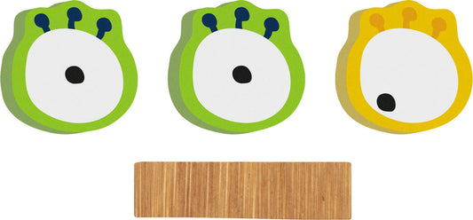 small foot ABC bokstäver Monster Eyes | brev tåg | trä