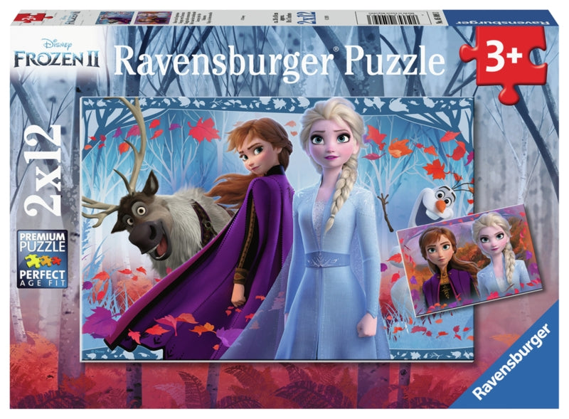 Ravensburger pussel - Frozen 2 Journey Into The Unknown 2x12 bitar