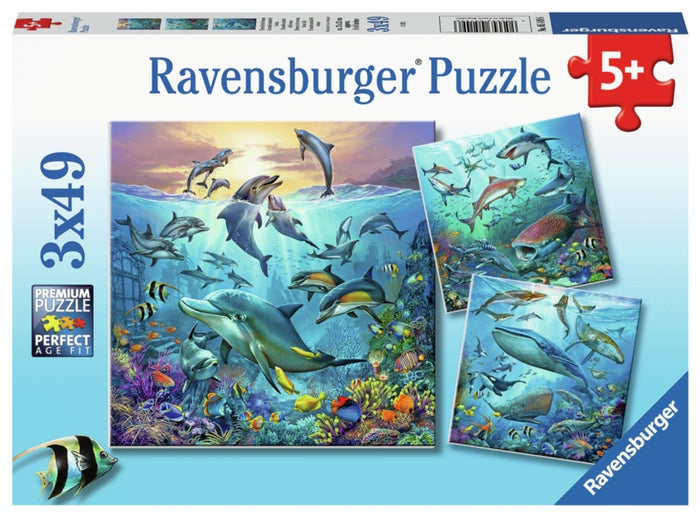Ravensburger pussel - Ocean Life 3x49 bitar