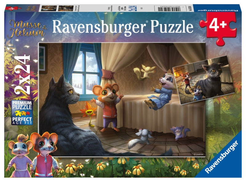 Ravensburger pussel - Musse & Helium Inside Princess Frah?s Castle 2x24 bitar