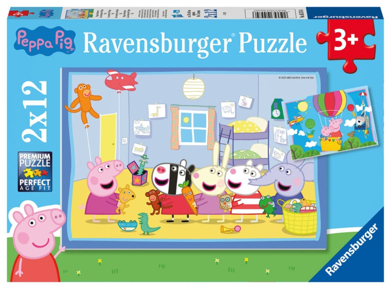 Ravensburger pussel - Peppas' Adventure 2x12 bitar