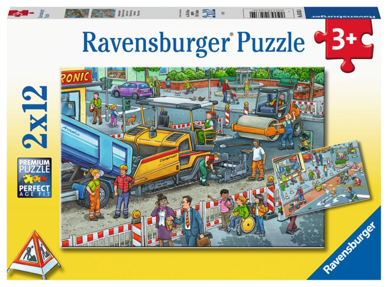 Ravensburger pussel - Road Construction Site 2x12 bitar