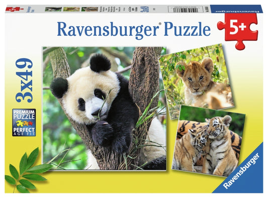 Panda, Lion And Tiger 3x49p